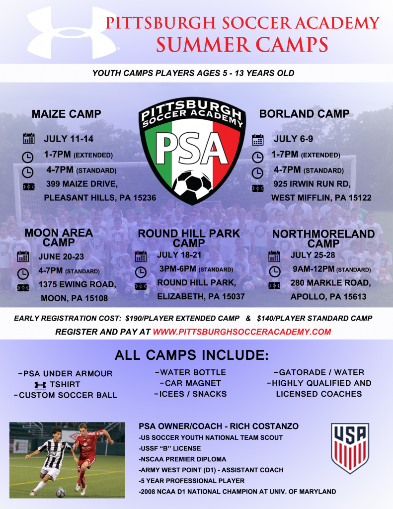 2016 camps - Pittsburgh Soccer Academy